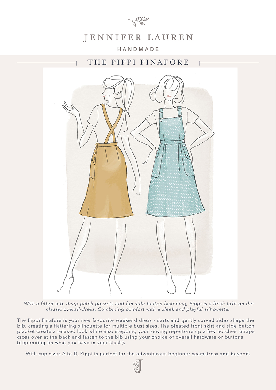 Pippi Pinafore – Jennifer Lauren Handmade