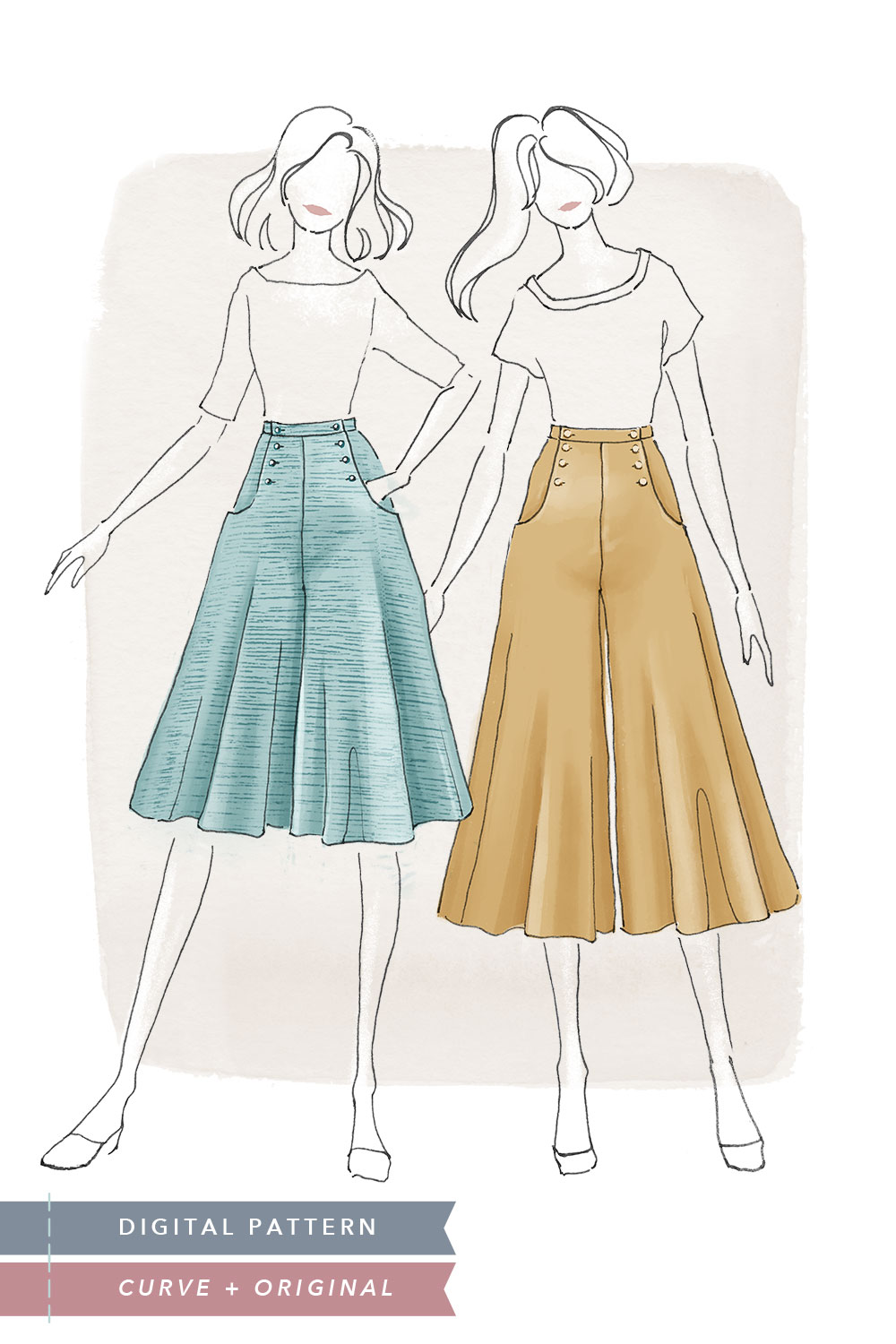 41+ Vintage Sewing Patterns For Culottes Uk - KalifaPaulie