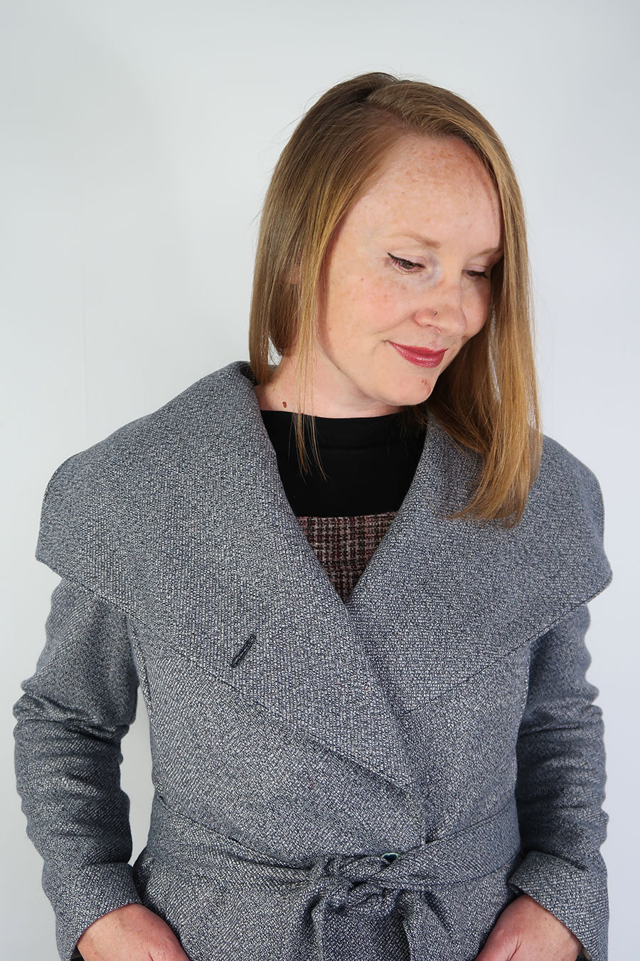 Inserting Buttonholes & Attaching Buttons (or other closures) - The Willa  Wrap Coat Sew Along