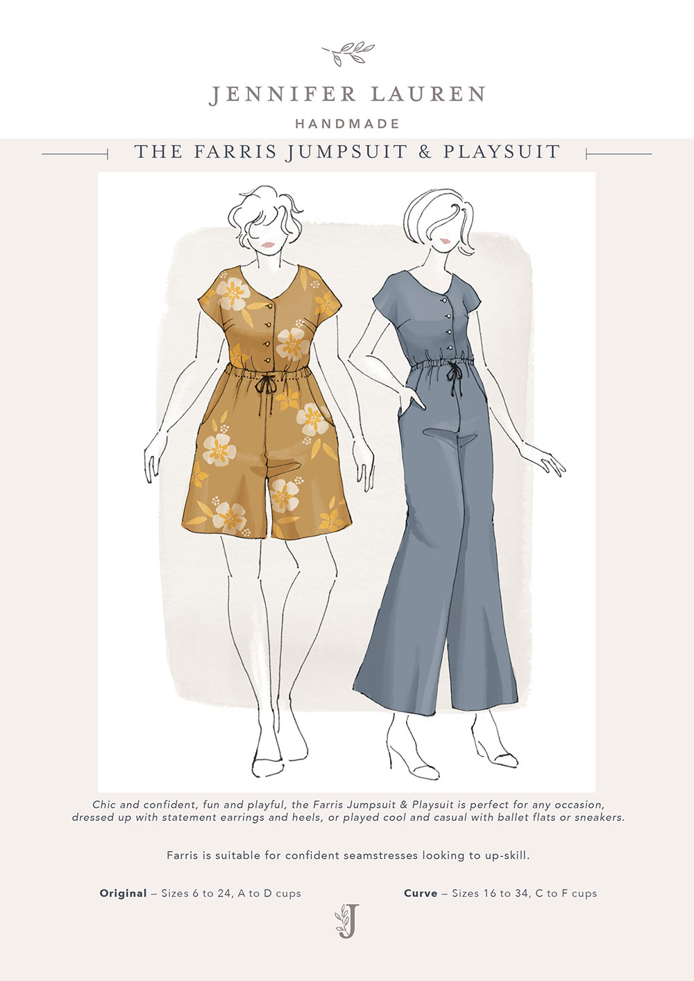 The Farris Jumpsuit & Playsuit – Jennifer Lauren Handmade