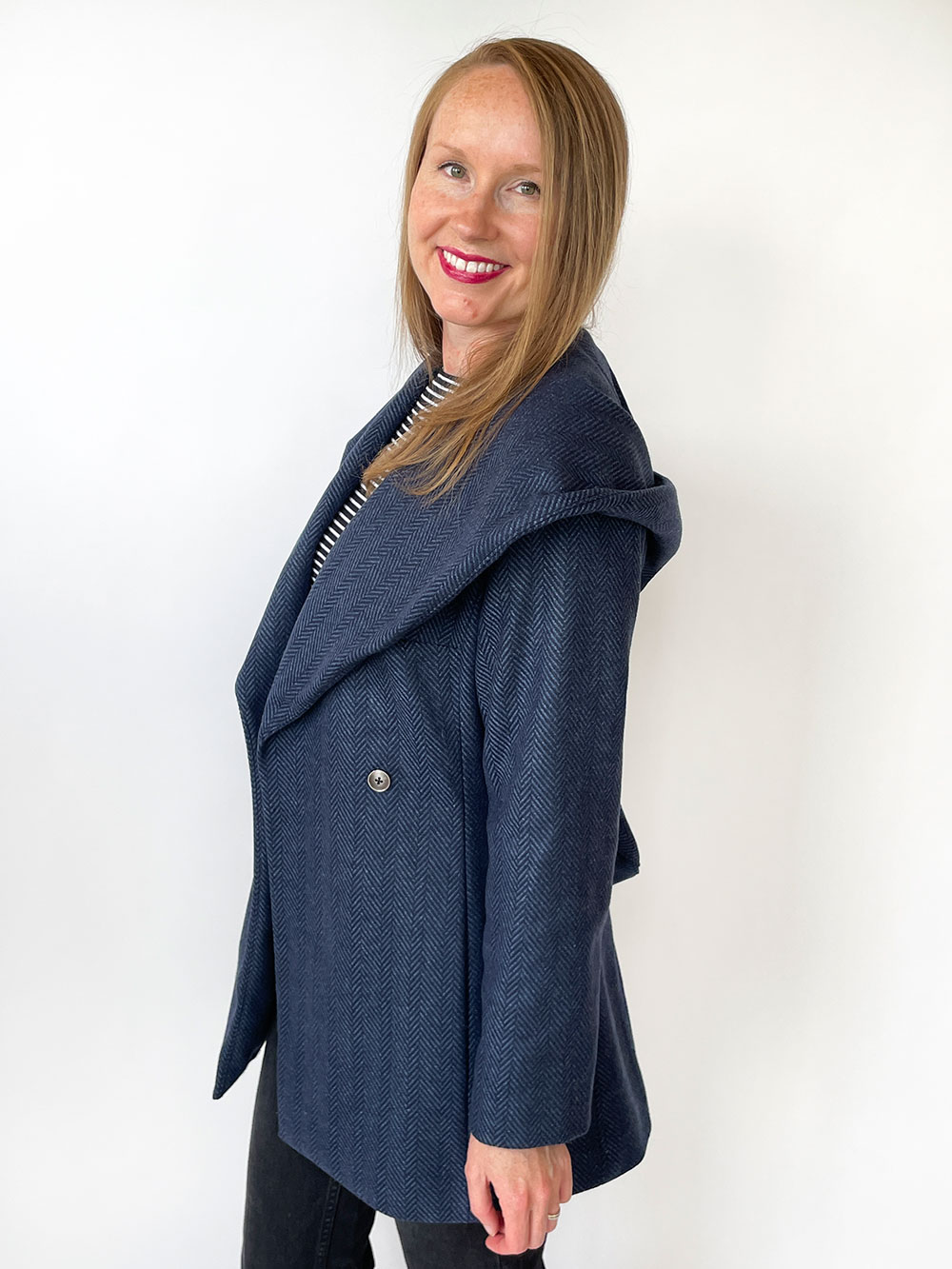 Sewing a Patch Pocket - The Willa Wrap Coat Sew Along